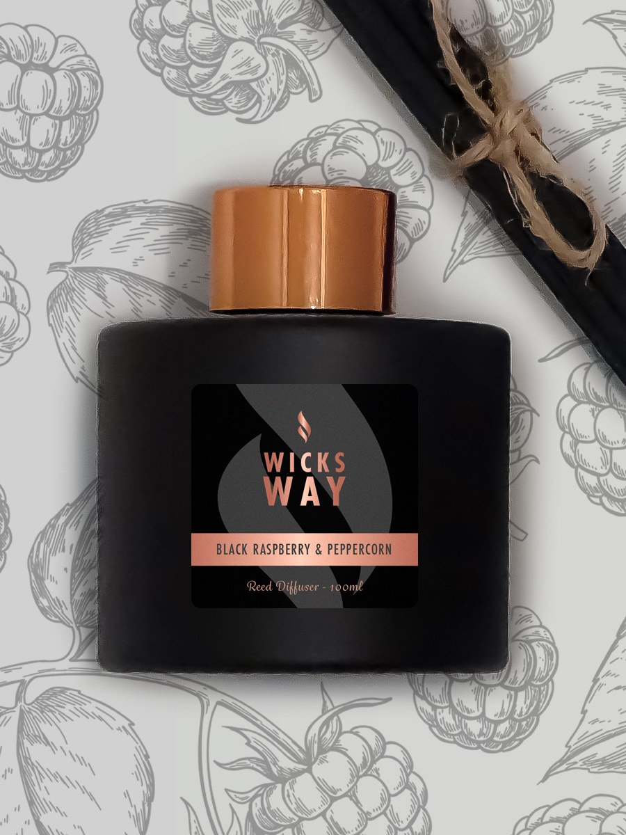 Black Raspberry and Peppercorn diffuser Wicks Way